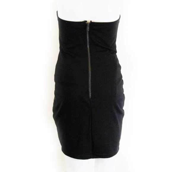 Costa Blanca Black Bodycon - Bandage Mini Dress - Picture 2 of 6